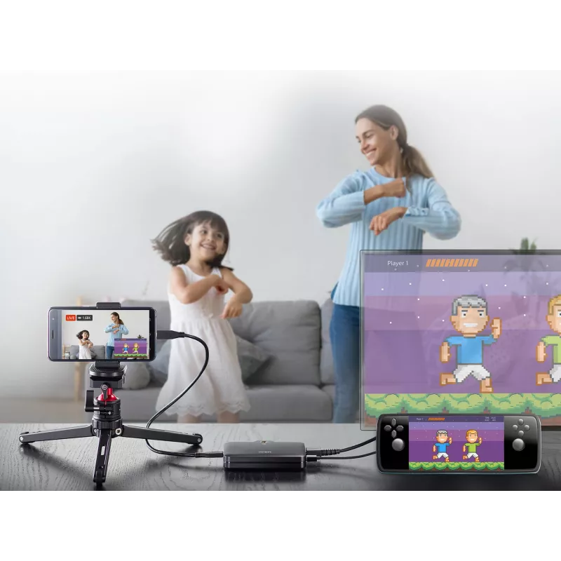 ATEN CAMLIVE™+(HDMI para USB-C gravação de vídeo UVC com PD3.0 Power Pass-Through)