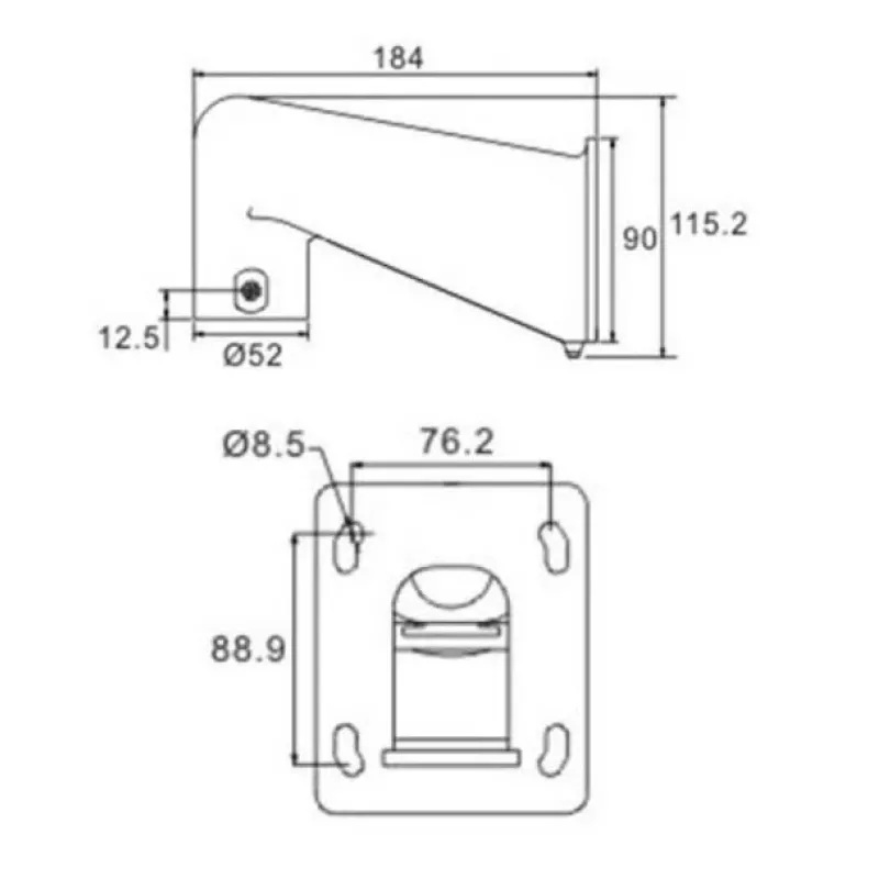 Ernitec 0070-10007 acessório para câmara de vigilância suporte de montagem em mastro