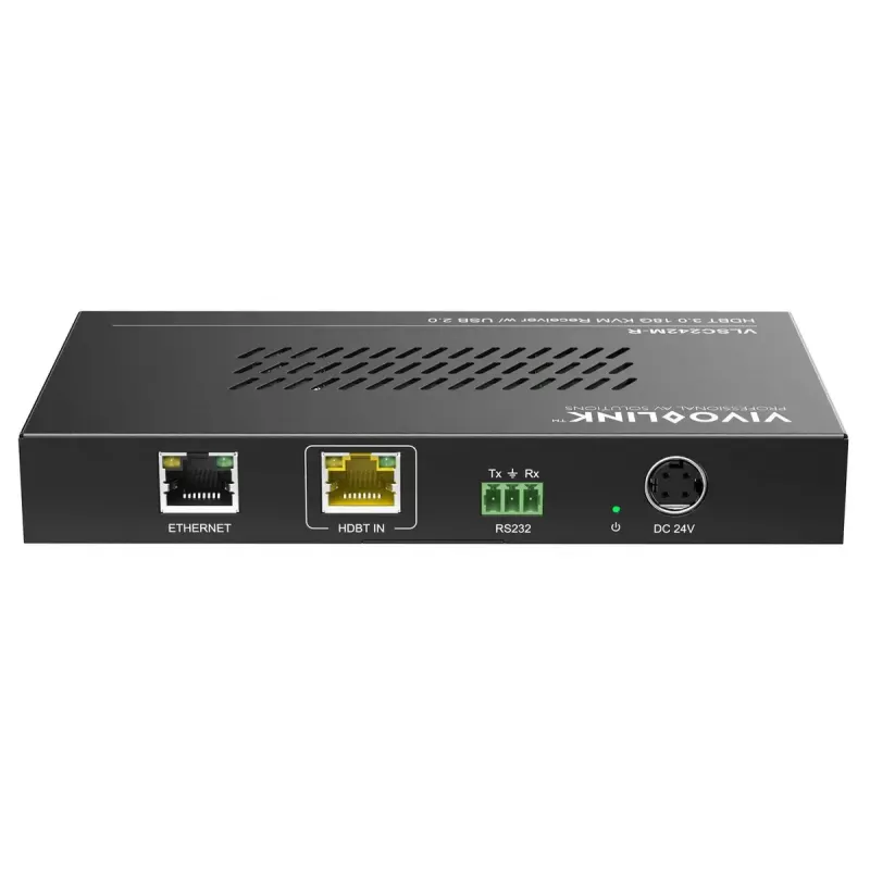 Escalador de vídeo Vivolink VLSC242M, caixa metálica, HDCP 1.4/2.2, AC 110–230V, 250×200×44 mm