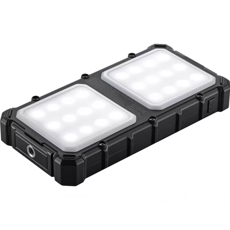 Powerbank solar Sandberg CampLED 10000, 10000 mAh, Programmable Power Supply (PPS), 3,7 V, 15 W, preto