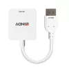 Conversor Lindy HDMI 18G para DisplayPort 1.2, 0,095 m, HDMI Type-A (standard), DisplayPort, conector fêmea, conector macho, reto
