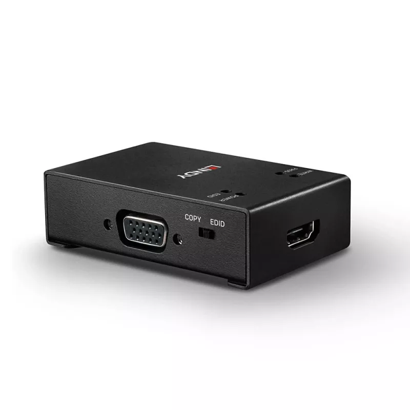 Gravador EDID Lindy HDMI / VGA / DVI, 3840 x 2160 píxeis, 1920 x 1080,2560 x 1600,3840 x 2160, 18 Gbit/s, preto, metal, HDMI