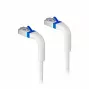 Cabo de rede Lanview LV-6AFTP-FLEX-ANG-01W-S — RJ45 angular, categoria 6A, blindado F/FTP, flexível branco