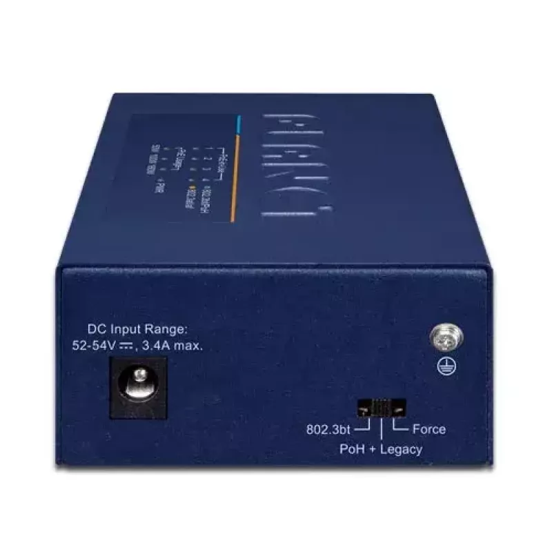 PLANET UPOE-400 hub injetor PoE 802.3bt Multi-Gigabit de 4 portas
