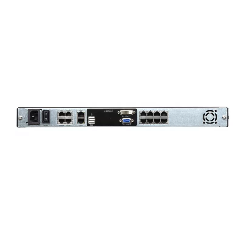 Consola rack ATEN KL1108VN 48,3 cm (19 polegadas) preto 1U