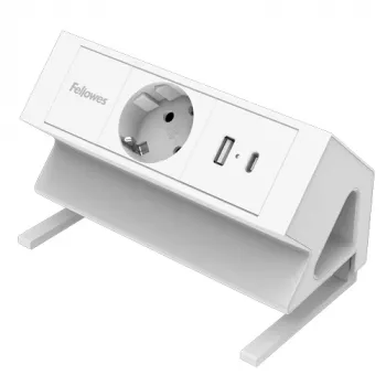 Extensão de alimentação Fellowes 100137173 2 m 1 tomada(s) AC interior branco
