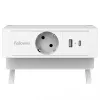 Extensão de alimentação Fellowes 100137173 2 m 1 tomada(s) AC interior branco
