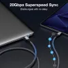 Cabo USB-C para USB-C EQUIP 1,0 m — USB 3.2 Gen 2x2, 20 Gbit/s, PD 240 W, 4K/60 Hz, preto