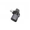 Adaptador USB-C OTG 2-em-1 EQUIP 133479 — 100W PD, 10Gbit/s, 1x USB-C para 2x USB-C, cinzento