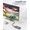 Adaptador USB para HDMI EQUIP 133498 (ficha USB-C e USB-A para HDMI, 1080p, caixa em alumínio, cinzento)