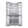 Frigorífico side-by-side independente Xiaomi Mijia Cross Door 502L – Total 502 L (frigorífico 326 L / congelador 176 L), No Frost, classe de eficiência energética E, altura 191,2 cm, 37 dB, Prateado escovado