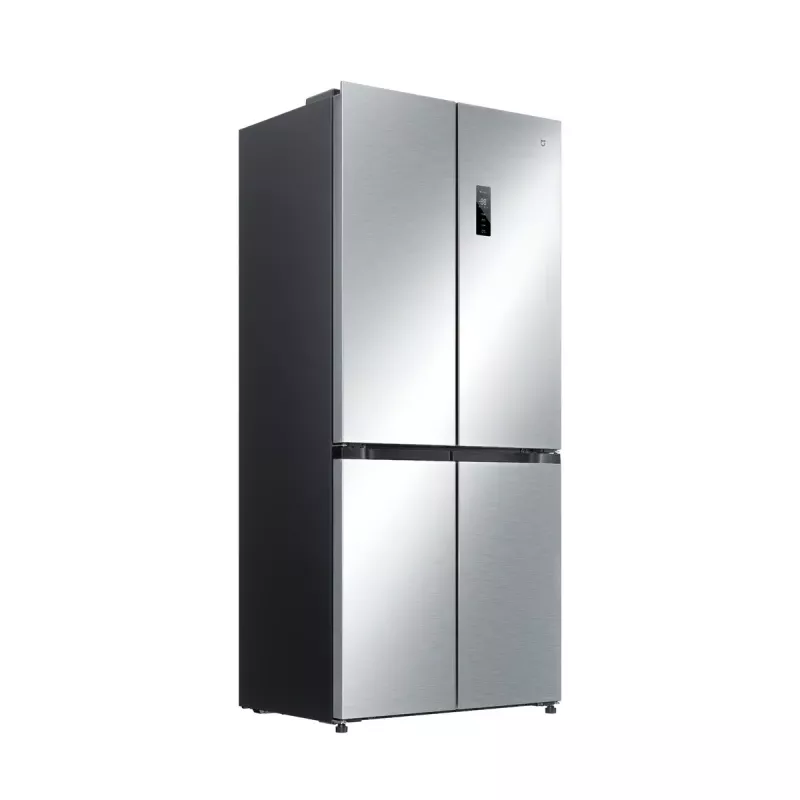 Frigorífico side-by-side independente Xiaomi Mijia Cross Door 502L – Total 502 L (frigorífico 326 L / congelador 176 L), No Frost, classe de eficiência energética E, altura 191,2 cm, 37 dB, Prateado escovado