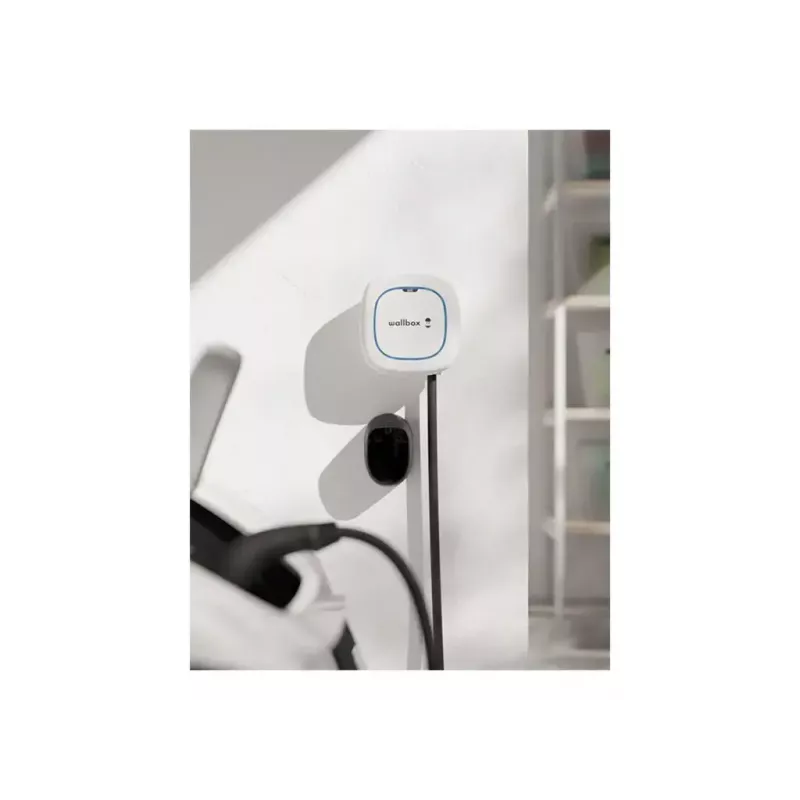 Wallbox Pulsar Max Wallbox 22 kW, Wi‑Fi & Bluetooth, cabo de 5 m, IP54, IK10, Branco