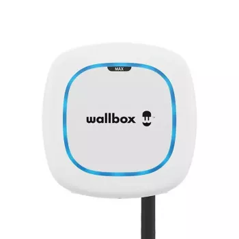 Wallbox Pulsar Max Wallbox 22 kW, Wi‑Fi & Bluetooth, cabo de 5 m, IP54, IK10, Branco