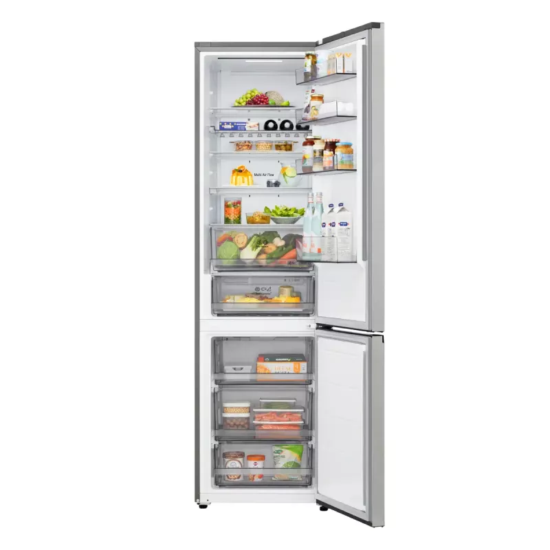 Frigorífico de instalação livre LG GBBS322CPY 375 l, prateado, compartimento de refrigeração 262 l / compartimento de congelação 113 l, No Frost, visor LED