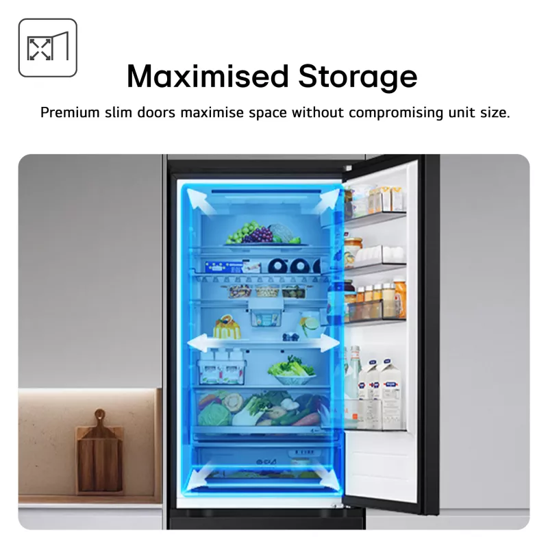 Combinado frigorífico-congelador LG GBBSJ10EEP de instalação livre 333 L preto
