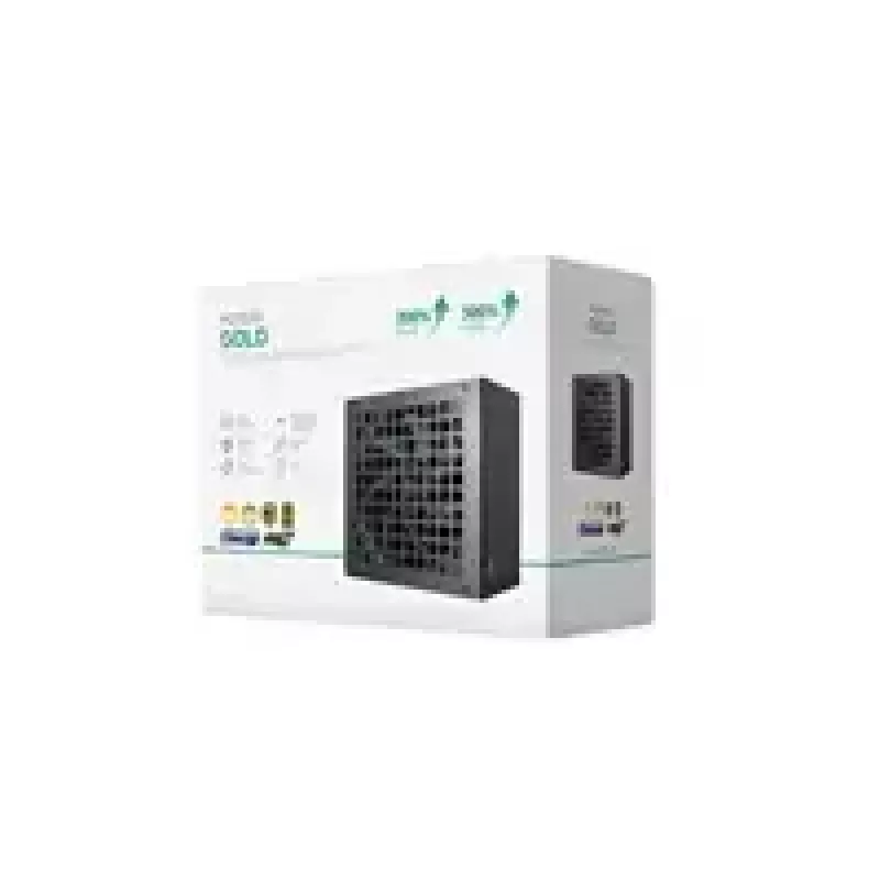 Fonte de alimentação DeepCool GAMERSTORM PQ750G 750W, ventoinha de 120mm, totalmente modular, 80+ Gold, ATX 3.1, preto