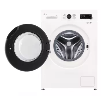 Máquina de lavar de carga frontal LG F4X1009NWB — 9 kg, 1310 rpm, Classe A, branca