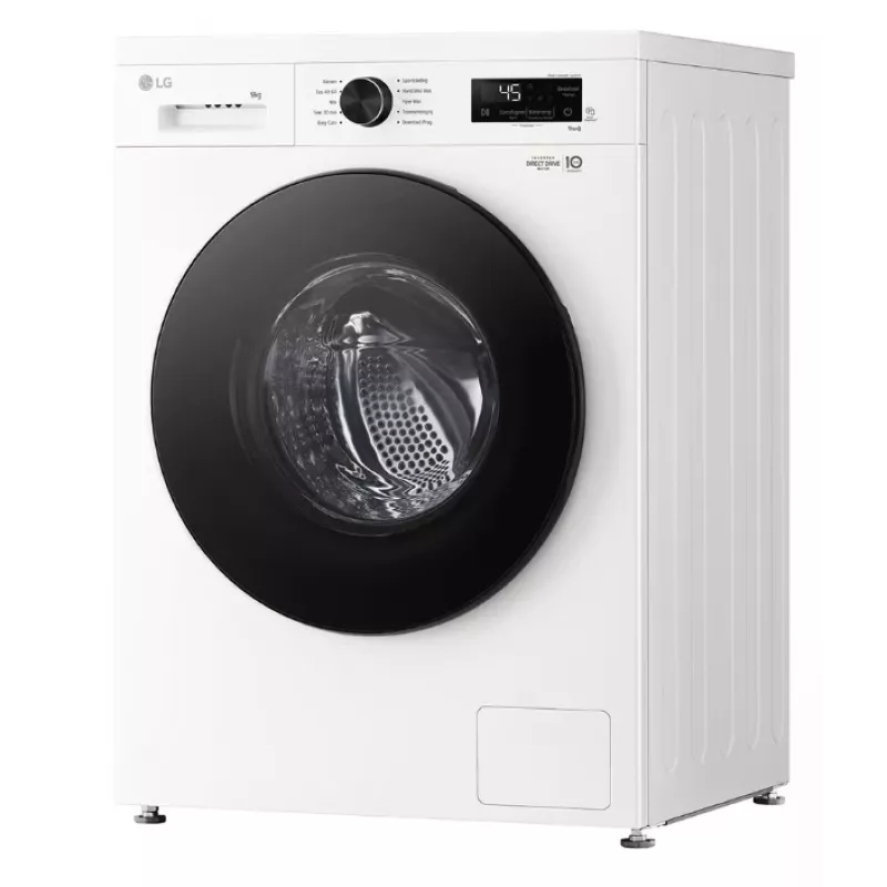 Máquina de lavar de carga frontal LG F4X1009NWB — 9 kg, 1310 rpm, Classe A, branca