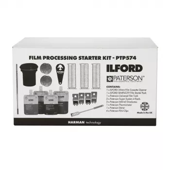 Kit inicial de revelação de filme Ilford com tanque Paterson (PTP574)