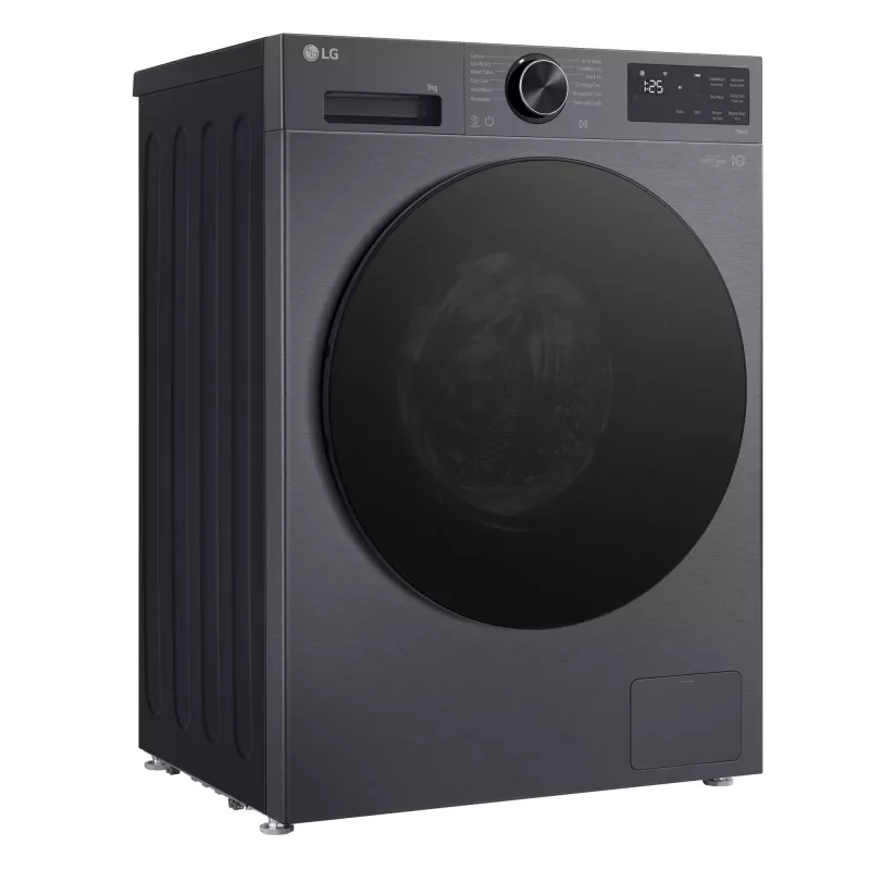 Máquina de lavar roupa LG F2X50S9TBB de carregamento frontal 9 kg 1170 rpm preta