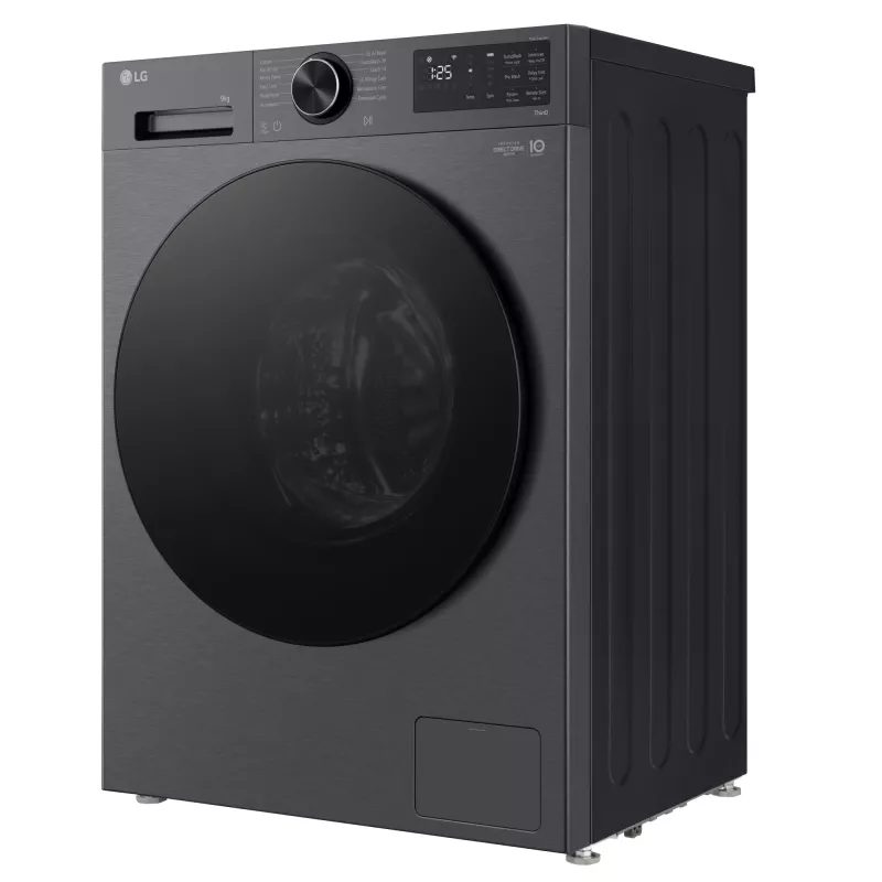 Máquina de lavar roupa LG F2X50S9TBB de carregamento frontal 9 kg 1170 rpm preta