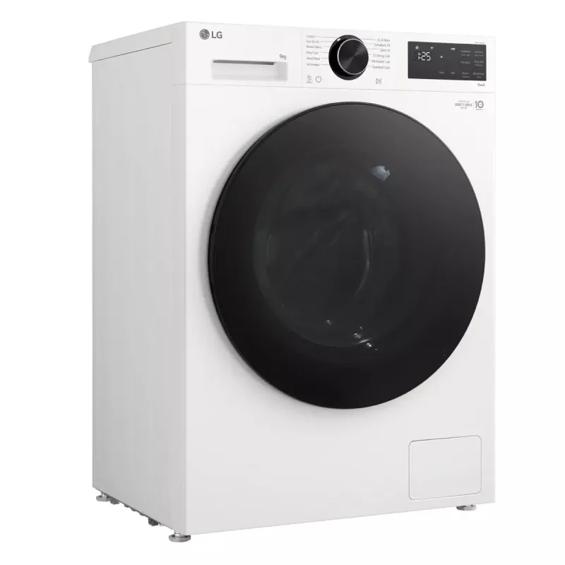 Máquina de lavar e secar roupa LG F2X50S9TWB, carregamento frontal, 9 kg, 1170 rpm, classe A, 600×535×850 mm, branca