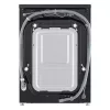 LG F4X5011TBB, A, carregamento frontal, capacidade de lavagem 11 kg, profundidade 56,5 cm, 1400 rpm, máquina de lavar roupa preta de carregamento frontal 1351 rpm