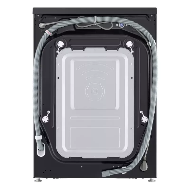 LG F4X5011TBB, A, carregamento frontal, capacidade de lavagem 11 kg, profundidade 56,5 cm, 1400 rpm, máquina de lavar roupa preta de carregamento frontal 1351 rpm