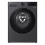 LG F4X5011TBB, A, carregamento frontal, capacidade de lavagem 11 kg, profundidade 56,5 cm, 1400 rpm, máquina de lavar roupa preta de carregamento frontal 1351 rpm