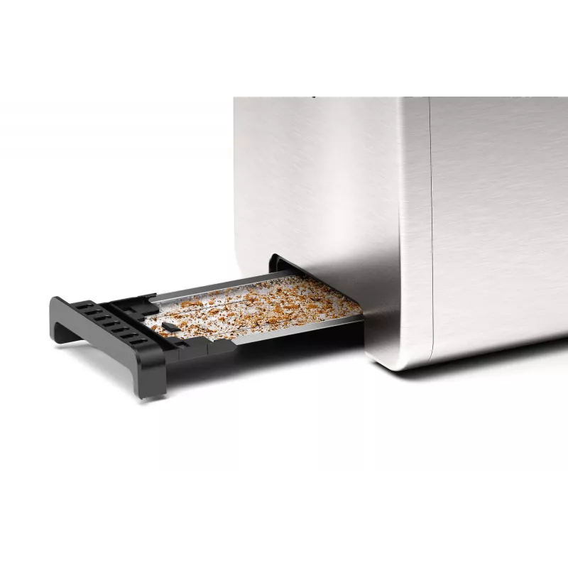 Torradeira Bosch TAT4P420 2 fatias 970 W preta, aço inoxidável
