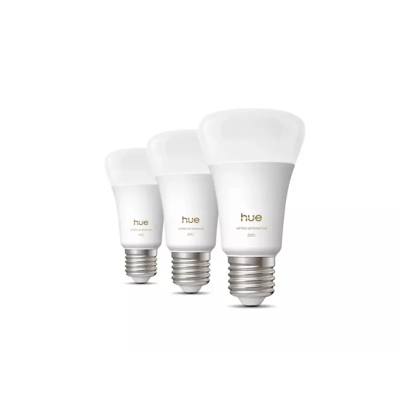 Philips Hue WA 810 A60 3P EU | E27 | 6 W | luz de branco quente a branco frio | Bluetooth, Zigbee
