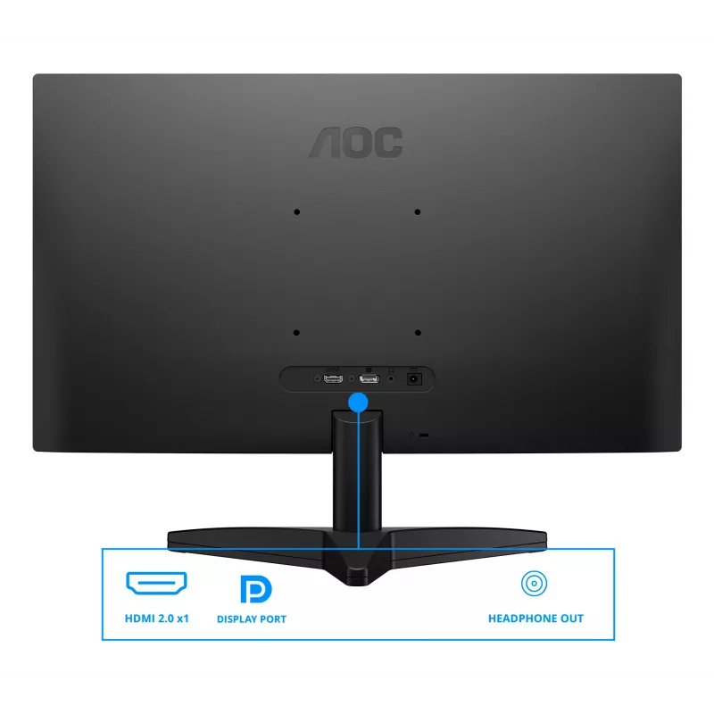 Monitor de computador AOC B3 Q24B36X 60,5 cm (23,8 polegadas) 2560 x 1440 píxeis Quad HD LED preto