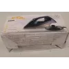 Ferro de engomar a vapor ETA Kiara ETA127690000, base cerâmica, 2200 W, depósito de água 220 ml, vapor contínuo 40 g/min, golpe de vapor 90 g/min, preto