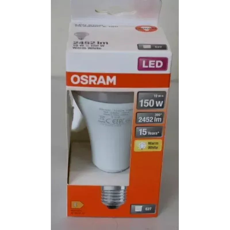 LEDvance Parathom Classic LED E27 19W 827 (branco quente) não regulável — embalagem danificada