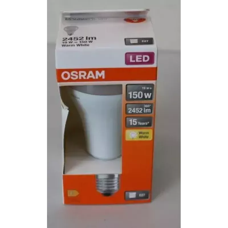 LEDvance Parathom Classic LED E27 19W 827 (branco quente) não regulável — embalagem danificada
