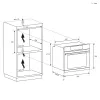 Candy Idea F IDCP N625 L 65L forno elétrico de encastrar preto