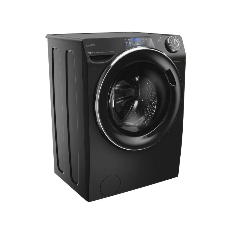 Máquina de lavar Candy RapidÓ PRO RP 496BWMBCB/1-S, carga frontal, 9 kg, 1400 rpm, Preto
