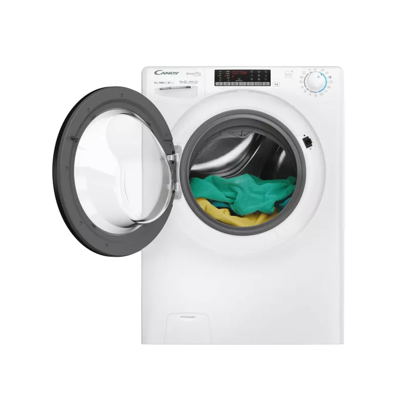 Máquina de lavar roupa Candy Smart Pro Inverter CSO486TWMB6/1-S de carga frontal 8 kg 1400 rpm branca