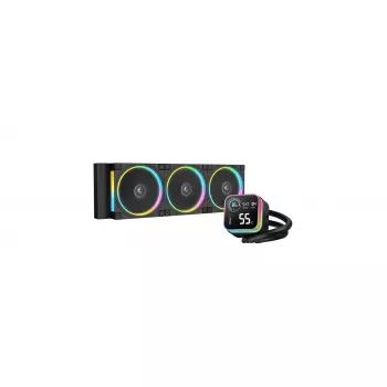 Arrefecedor líquido de CPU AIO DeepCool LQ360 ULTRA ARGB — radiador de 360 mm, iluminação ARGB, compatível com Intel/AMD