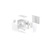 Caixa de PC DeepCool CG330 3F branca — chassis mid-tower ATX, branco