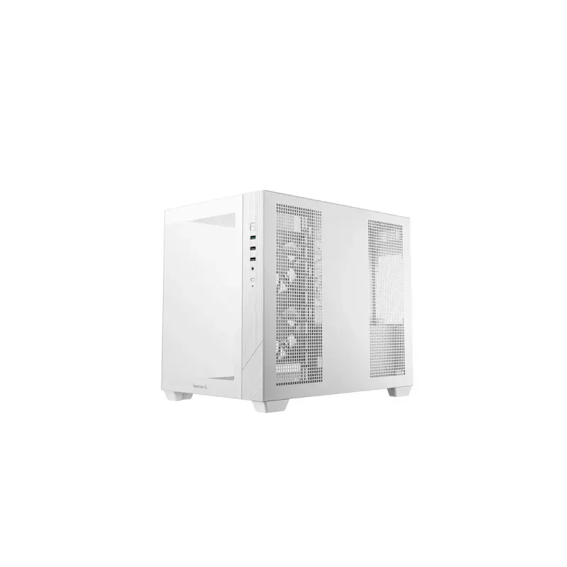 Caixa de PC DeepCool CG330 3F branca — chassis mid-tower ATX, branco