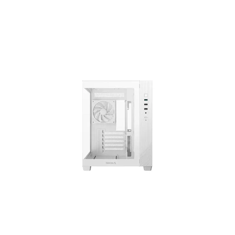 Caixa de PC DeepCool CG330 3F branca — chassis mid-tower ATX, branco
