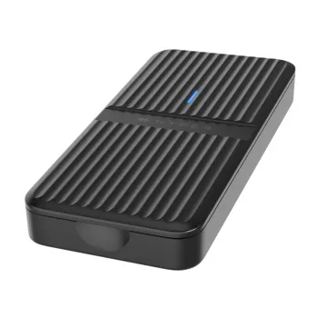 Caixa para SSD Hyper HD2500GL para SSD M.2 PCIe (USB4 Gen4, USB‑C) preta