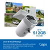 Câmara de segurança solar com IA melhorada TP-Link Tapo Ultra, sem fios, Bullet, Wi-Fi, exterior, 850 nm, 512 GB