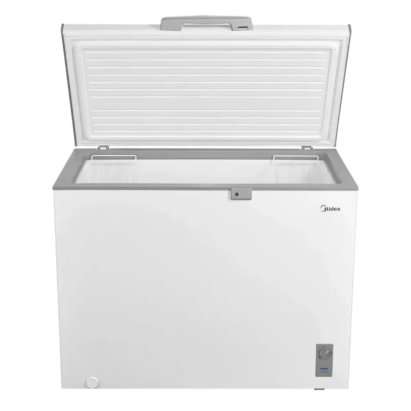 Arca congeladora Midea MDRC411FZE01 — independente, 293 L de capacidade, classe de eficiência energética E, 14 kg/24h de capacidade de congelação, branco