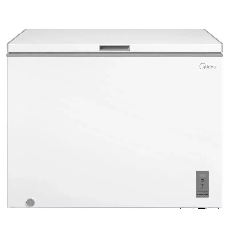 Arca congeladora Midea MDRC411FZE01 — independente, 293 L de capacidade, classe de eficiência energética E, 14 kg/24h de capacidade de congelação, branco
