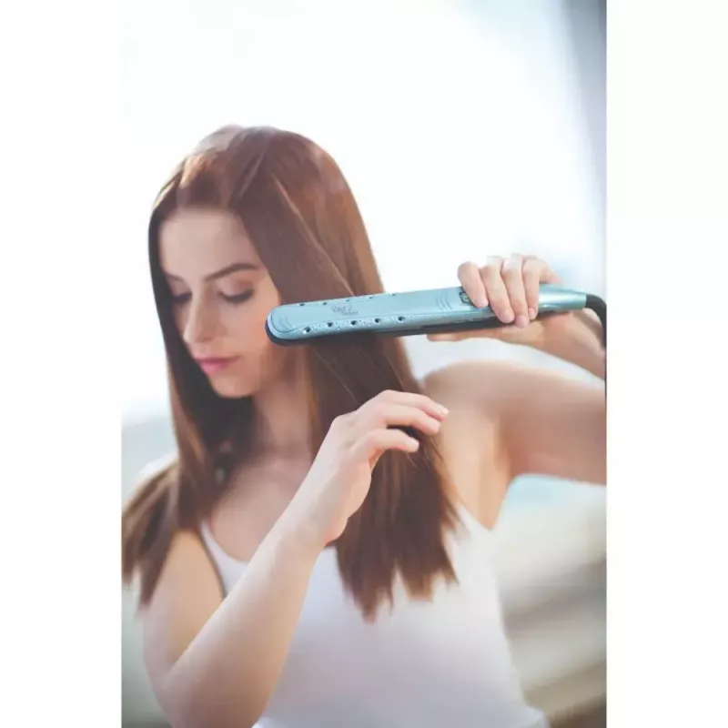 Ferro de alisar Remington S7300 Warm Preto Azul