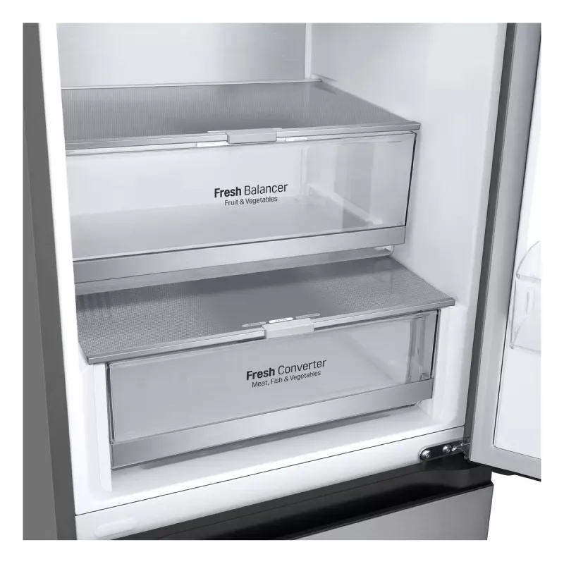 LG GBV7280CPY.APYQEUR Combinado frigorífico-congelador Independente 387 l Aço inoxidável