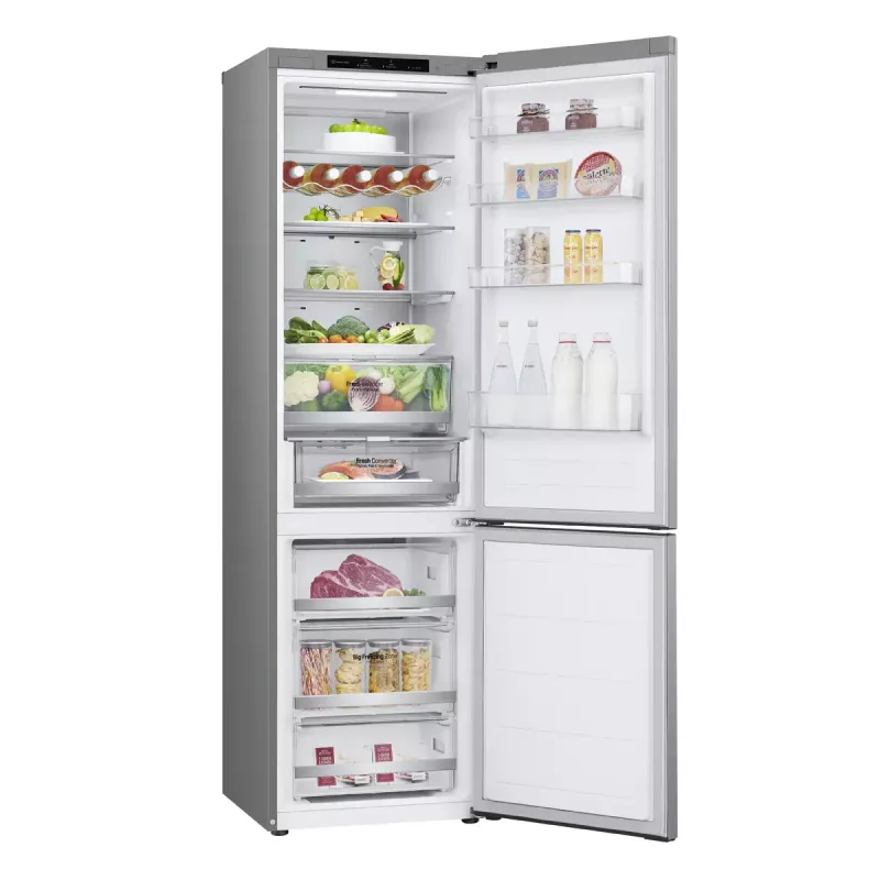 LG GBV7280CPY.APYQEUR Combinado frigorífico-congelador Independente 387 l Aço inoxidável